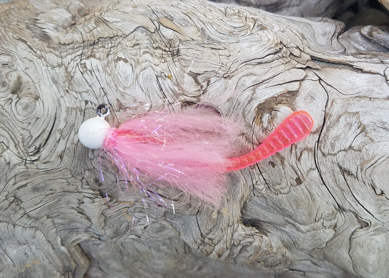 #WM01 &#39;Lt Pink&#39; UV Worm Jig