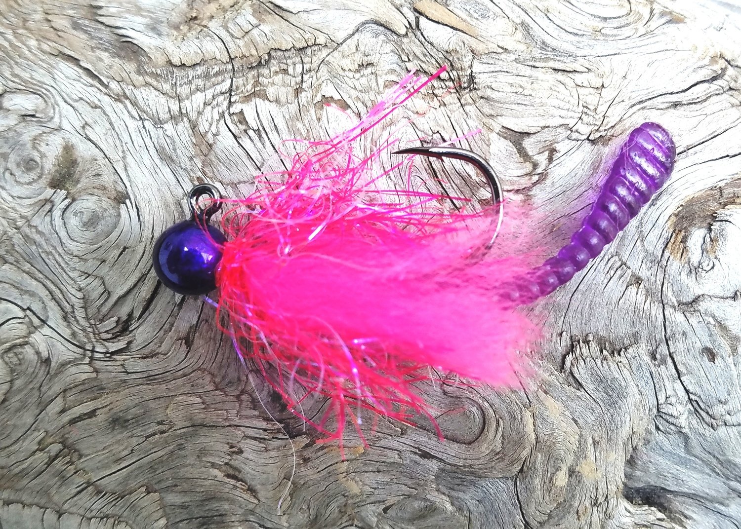 #WM05 &#39;Purple Showgirl&#39; UV Worm Jig