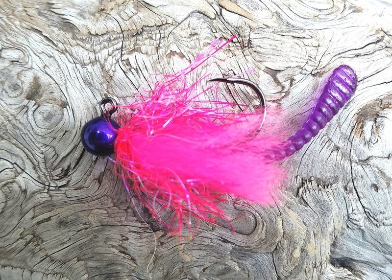 #WM05 &#39;Purple Showgirl&#39; UV Worm Jig