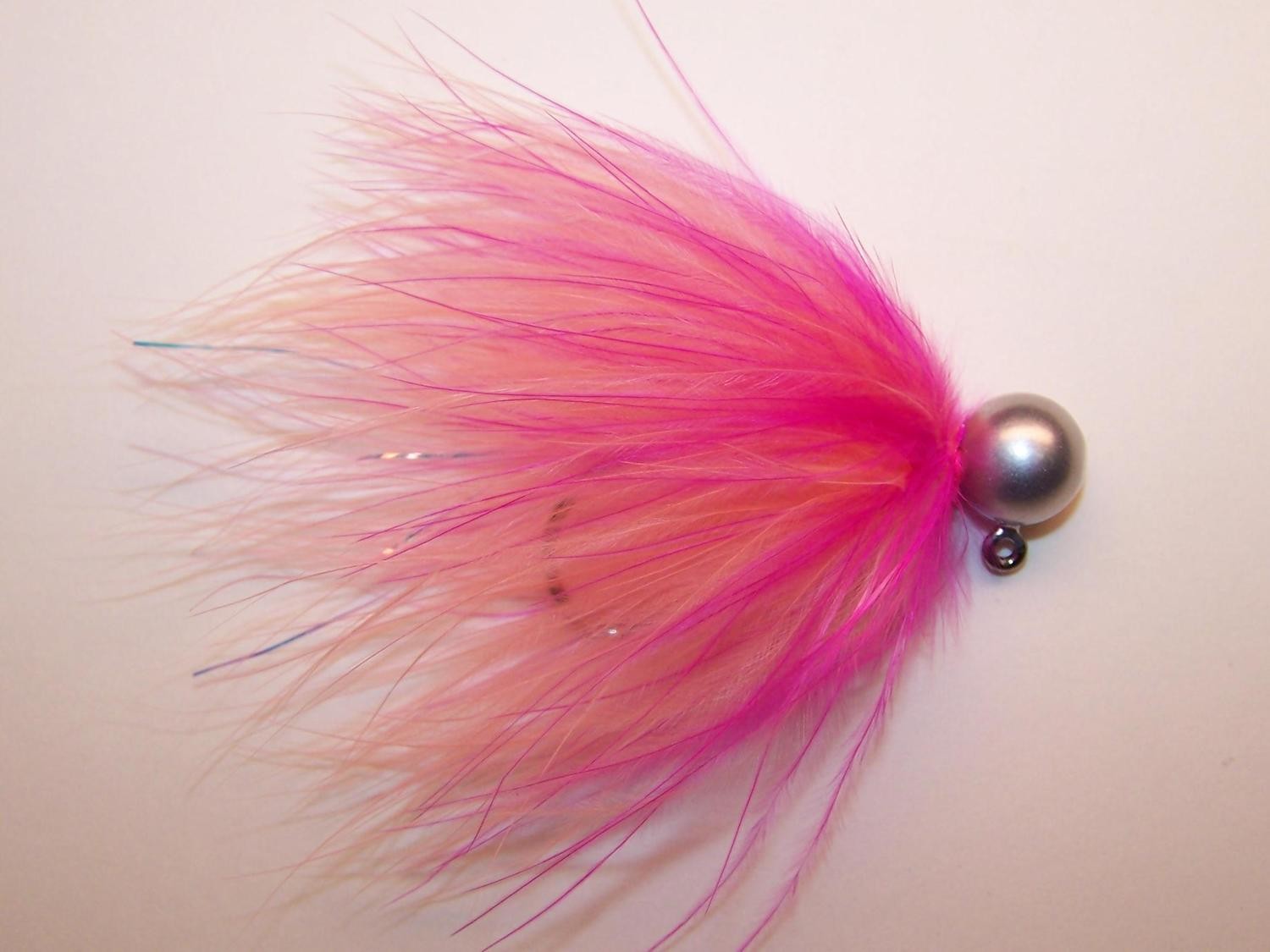 #181 &#39;Shrimp &amp; Pink&#39; Marabou Salmon Jig