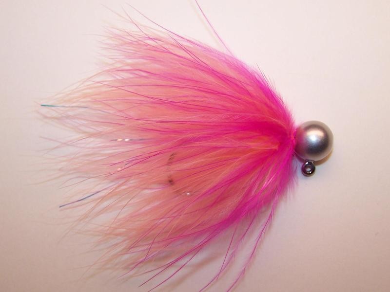 #181 &#39;Shrimp &amp; Pink&#39; Marabou Salmon Jig