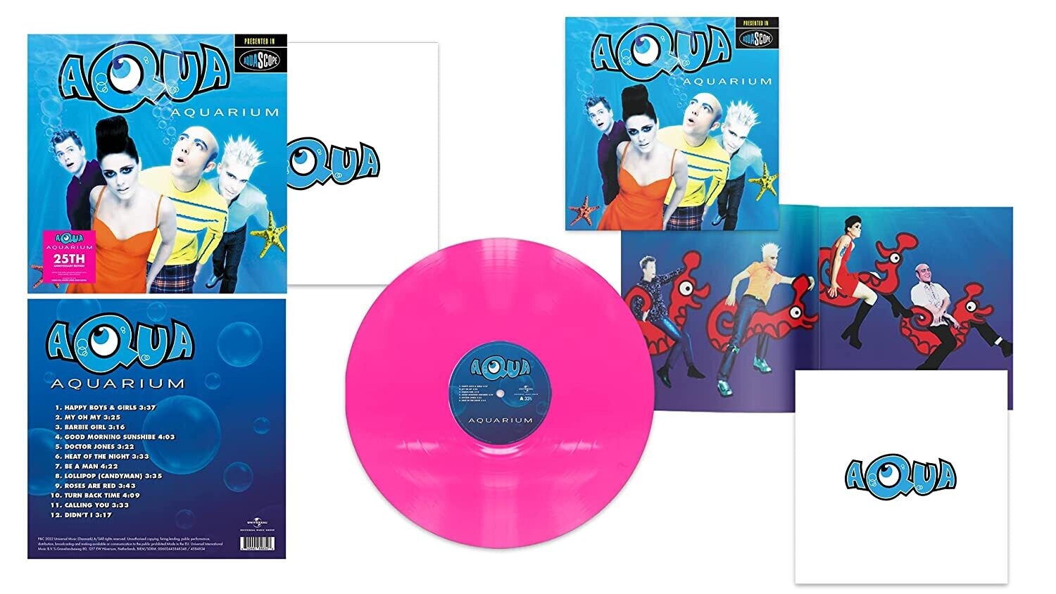 AQUA - Aquarium (Limited 25 Years Pink Vinyl)(2022) LP
