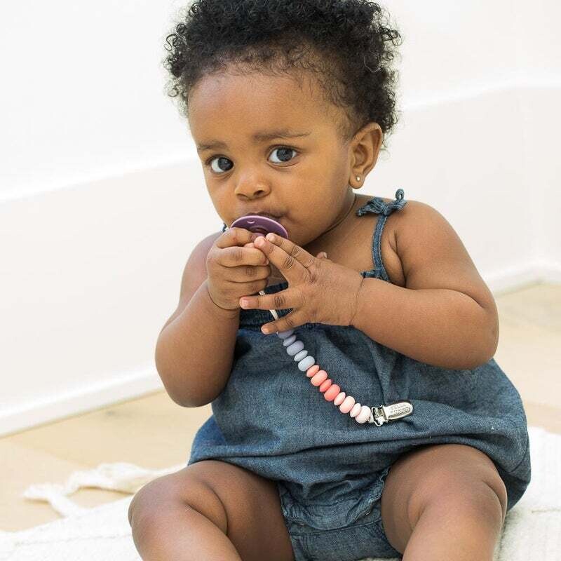 Bella Tunno Pacifier Clip, Pacifier Clip Color: Girl Multicolor