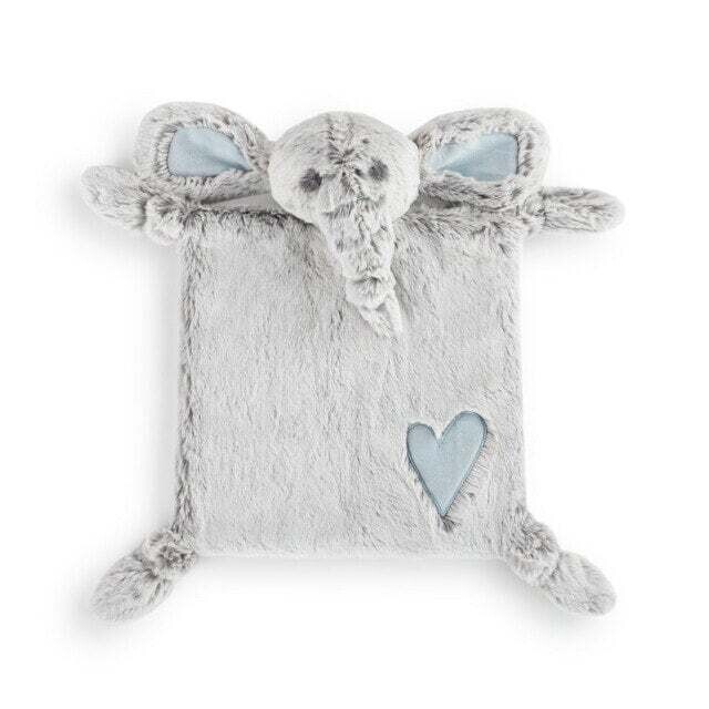 Lovey - Plush With Heart, Animal Color: Blue Elephant