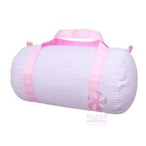 Mint Brand Duffel, Mint Pattern: Light Pink Seersucker