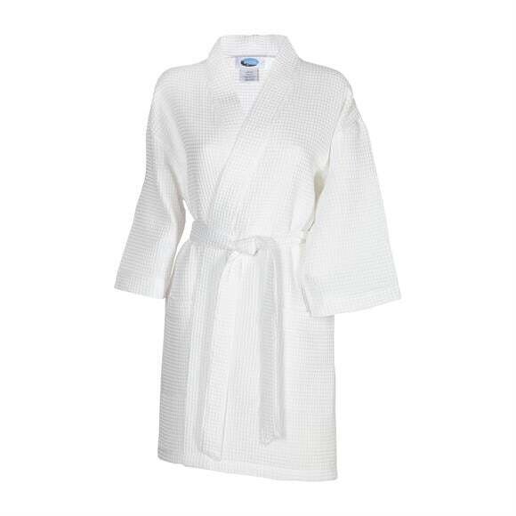 Waffle Weave Robe, Color: White