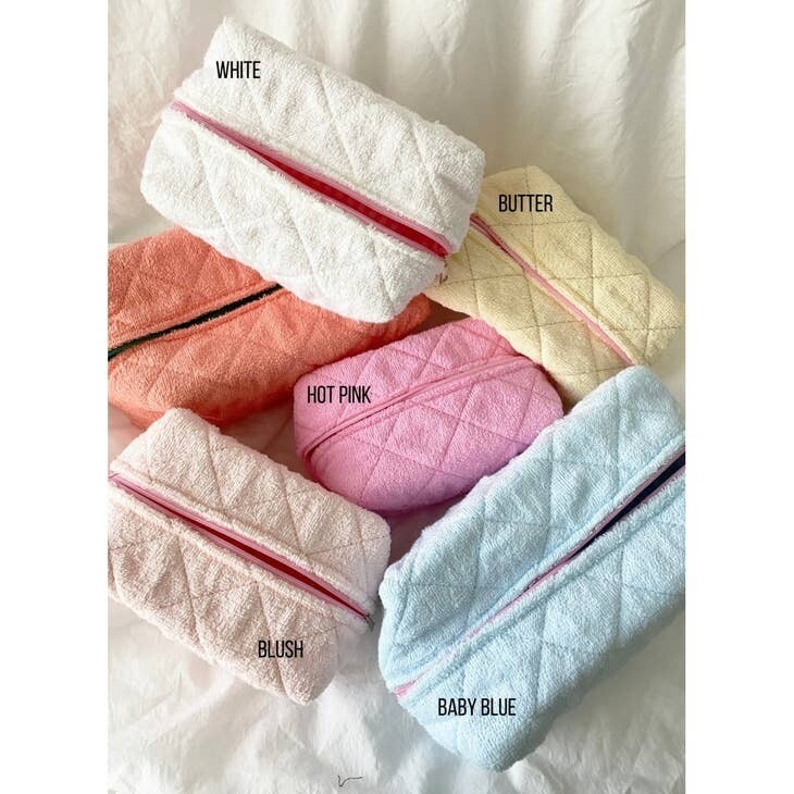Cosmetic Bag - Quilted Fabric
