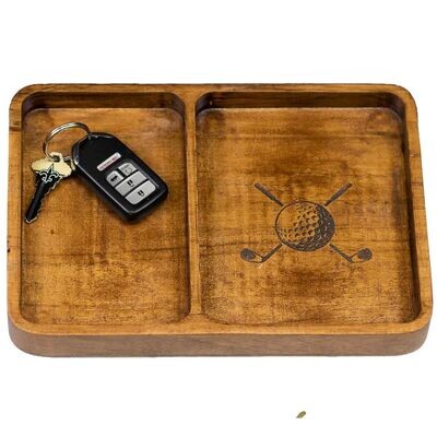 Wooden Valet Tray - Etched