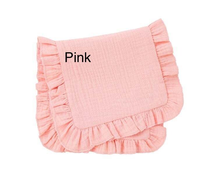 Baby Burp Cloth with Ruffle