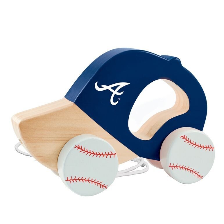 Atlanta Braves Push + Pull Baby Toy
