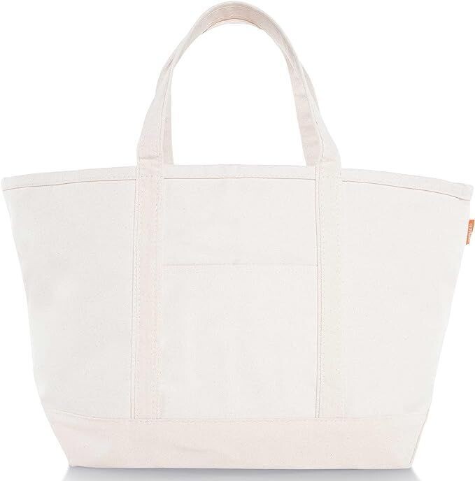 Canvas Large Boat Tote, Tote Strap Color: Natural