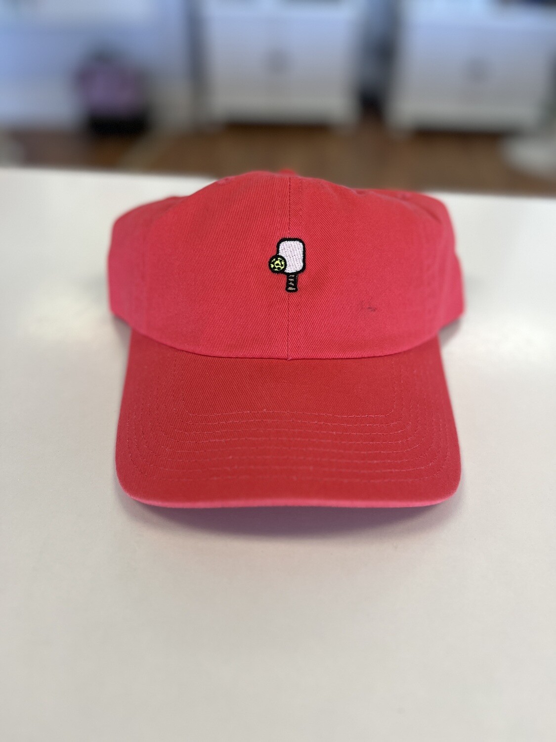 Pickleball Paddle Hat, Hat Color: Coral