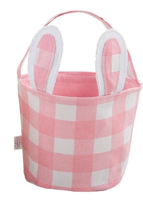 Easter Basket - Gingham, Easter Basket Color: Pink