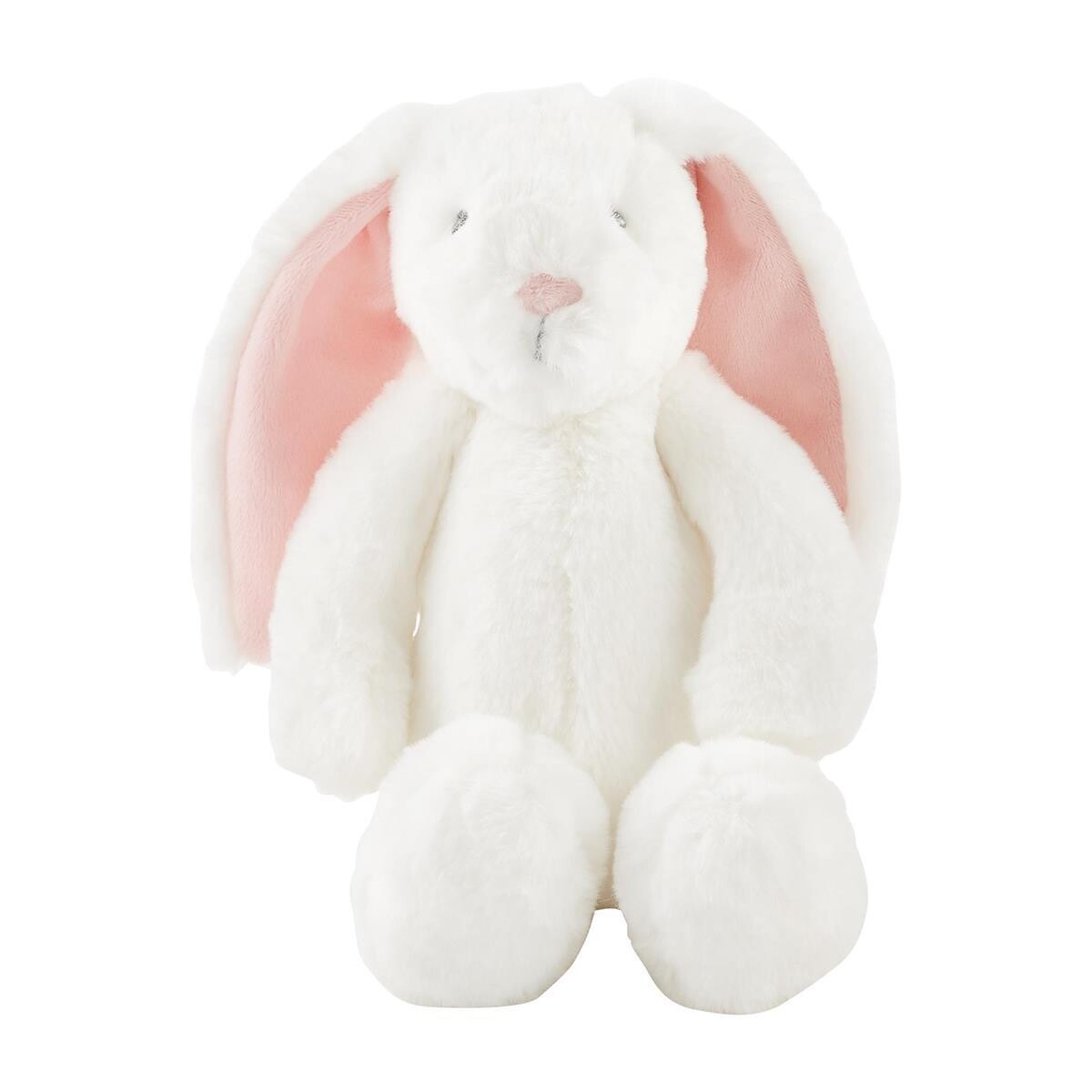 White Plush Bunny, Bunny Color: Small, Pink