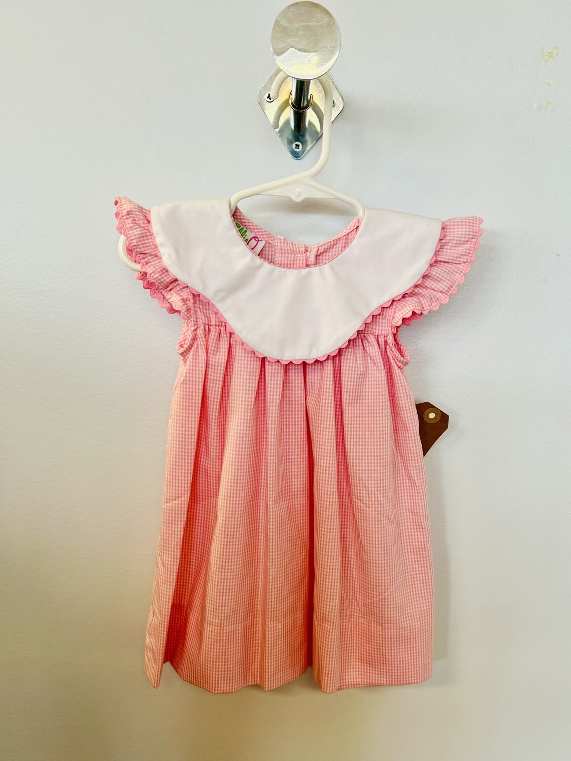 Childrens Light Pink Gingham Dress
