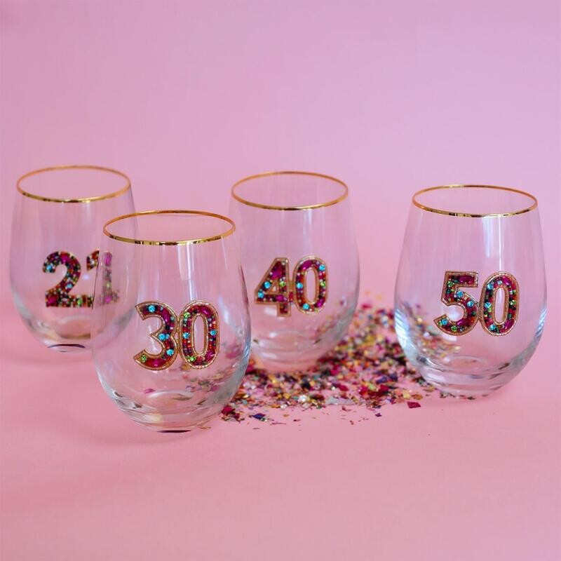 Wine Glass - Milestone Age