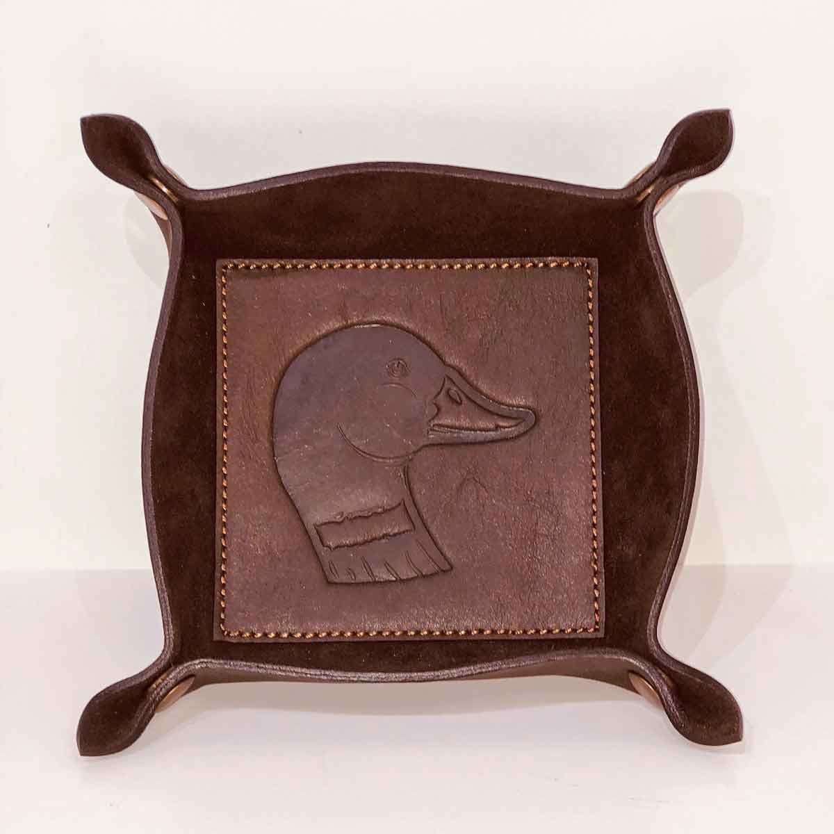 Leather Valet Tray, Design: Duck