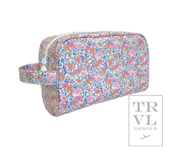 TRVL Stowaway Toiletry Bag, Stowaway Bag Pattern: Garden Floral