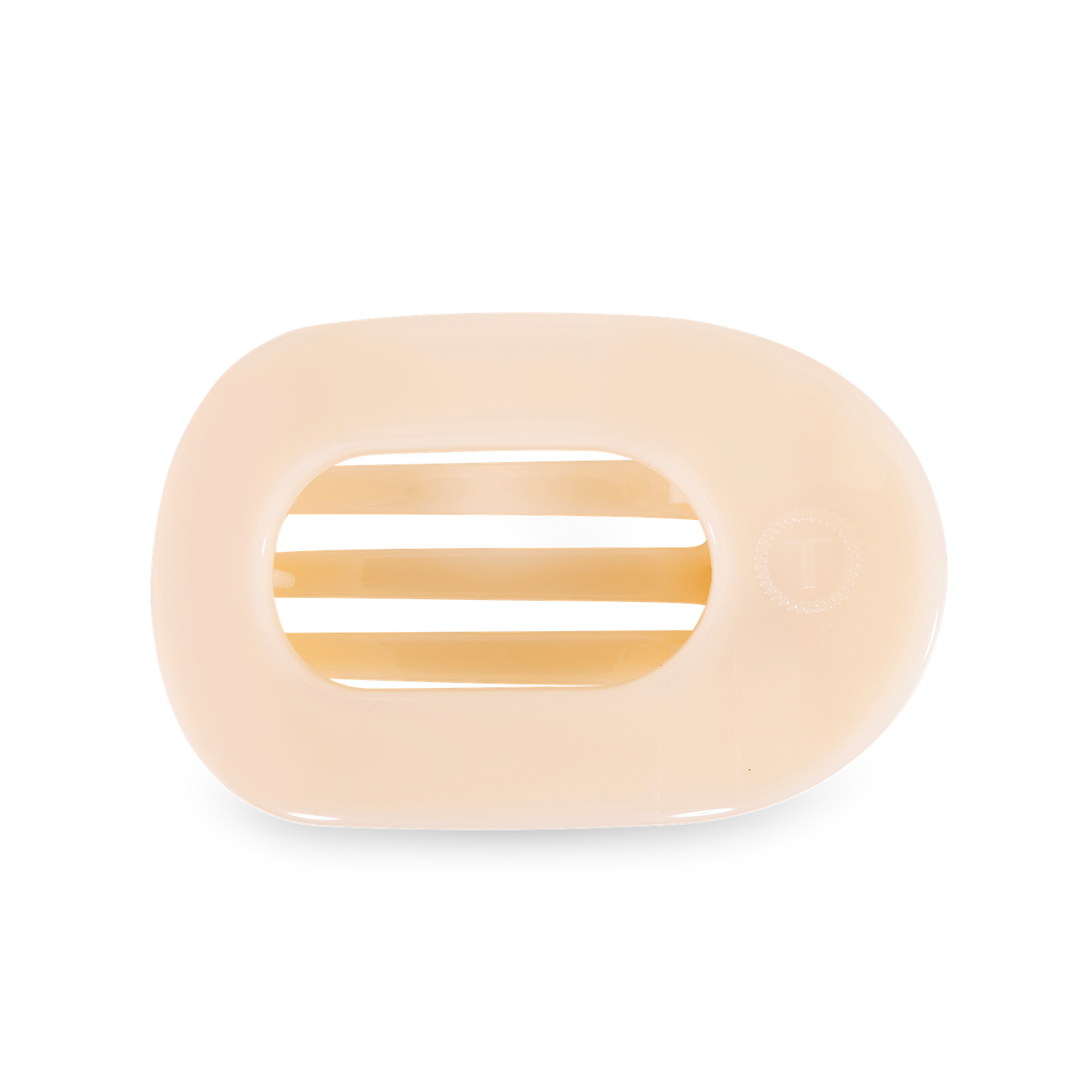 Teleties Flat Hair Clip - Medium, Clip Color: Almond Beige