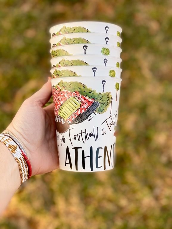 Set of 6 Party Cups - Athens