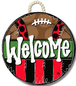 DK Designs Door Hanger - Football