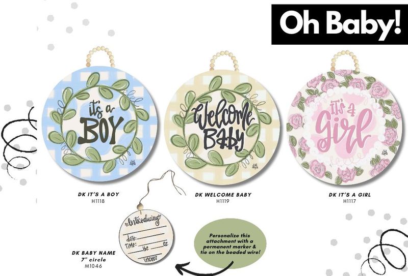 DK Designs Door Hanger - Baby