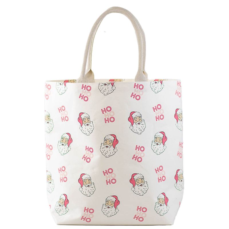 Christmas Santa Tote - Ho Ho Ho