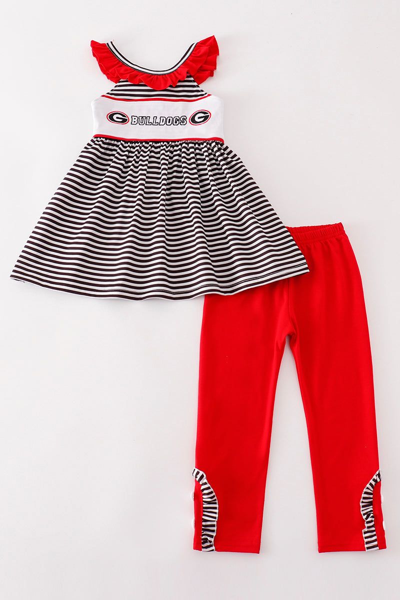 Childrens UGA Black & White Stripe Set, Set Size: Size 5