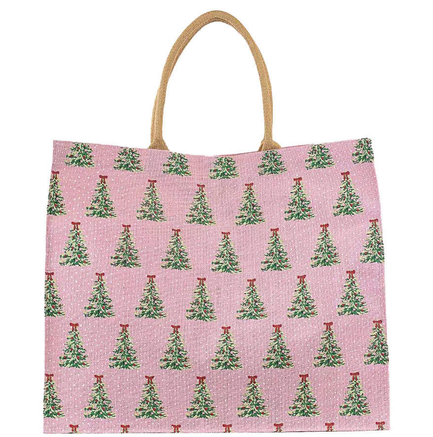 Christmas Tree Pink Large Carryall Tote