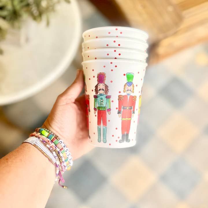 Set of 6 Party Cups - Nutcracker