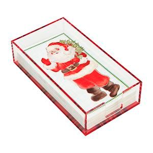 Christmas Napkin Holder - Acrylic Rectangle Christmas Napkin Holder - Acrylic Rectangle