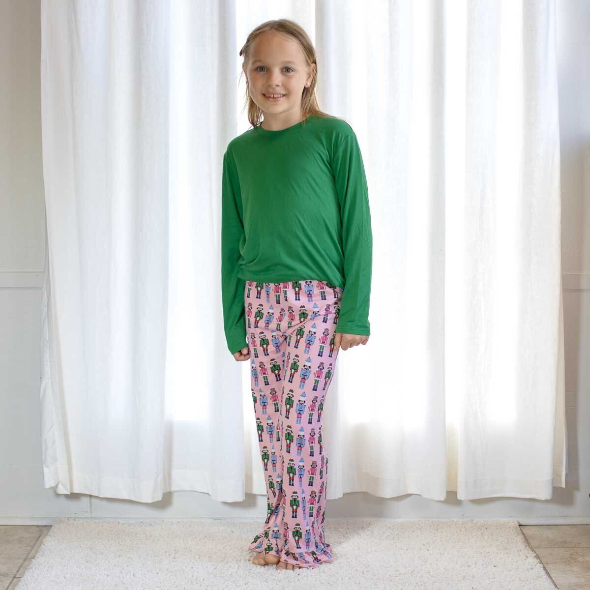 Christmas Youth Nutcracker Pajamas, Nutcracker PJ's Color: Pink, Nutcracker PJ's Size: Youth Small (6-7)