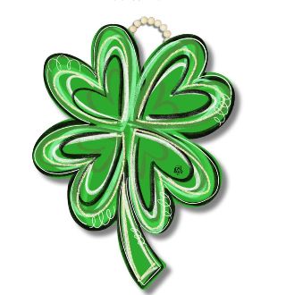 DK Designs Door Hanger- Clover