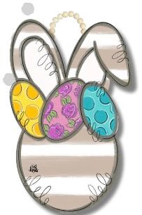 DK Designs Door Hanger- Easter Bunny