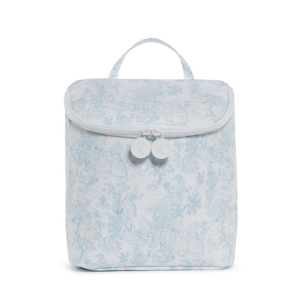 TRVL Take Away Insulted Lunch Bag, TRVL Take Away Pattern: Blue Bunny Toile