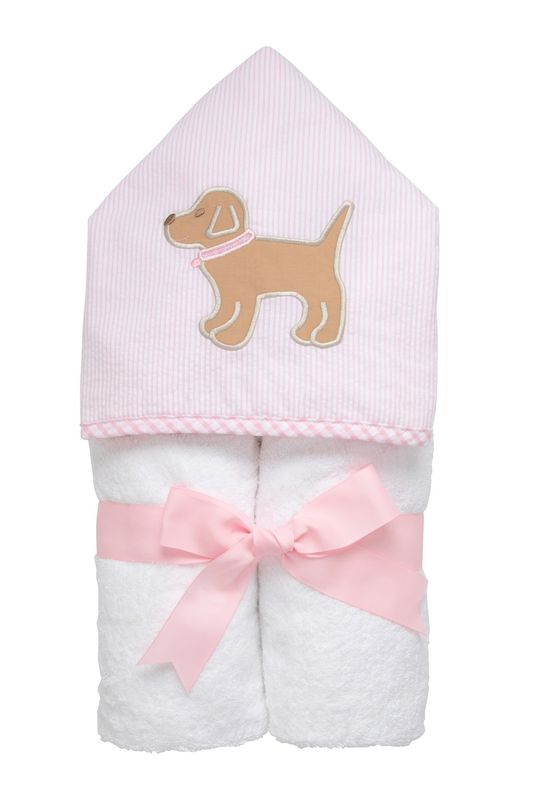 3 Martha's Appliqued Hooded Towel