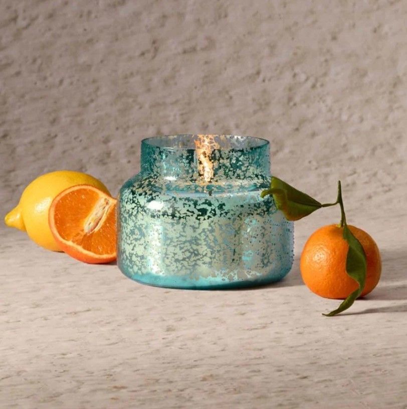 Candle - Opal Aqua Jar - 19 oz. Volcano