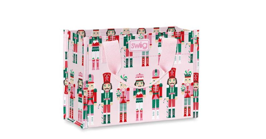 Christmas Swig Light Pink Nutcracker Bag - Small