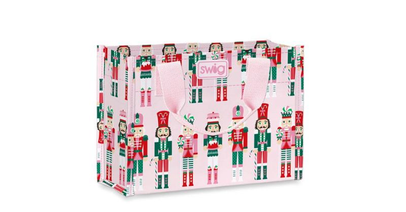 Christmas Swig Light Pink Nutcracker Bag - Small