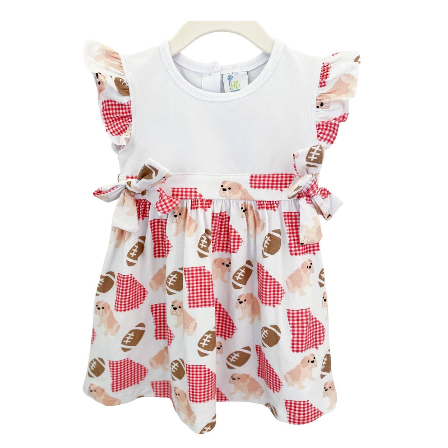 Bulldog Print Dress