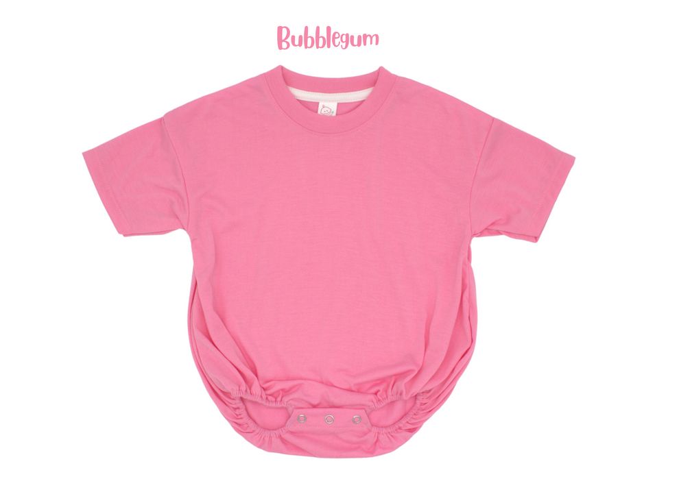 Baby T-Shirt Bubble, Baby T-Shirt Bubble Color: Pink, Baby T-Shirt Bubble Size: 0-3 Months