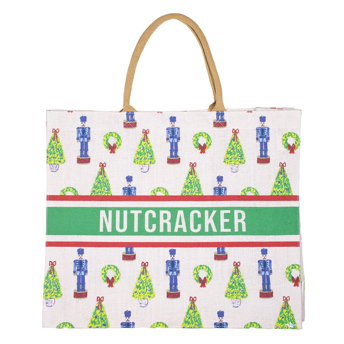 Christmas Tote - XL Blue Nutcrackers