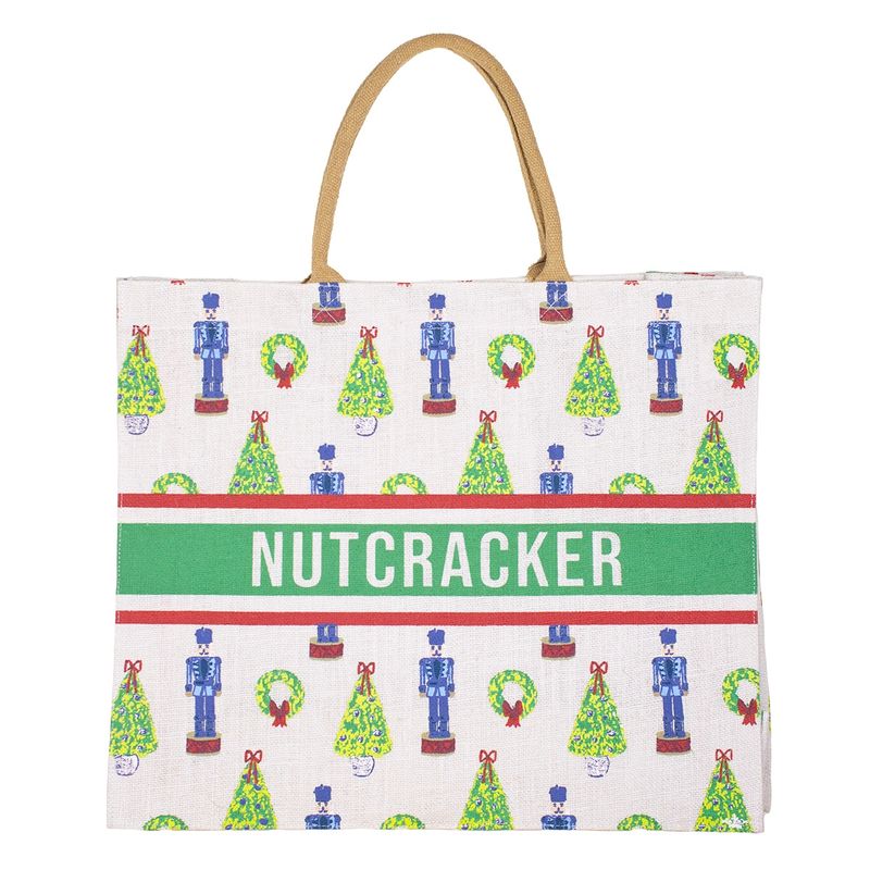 Christmas Tote - XL Blue Nutcrackers