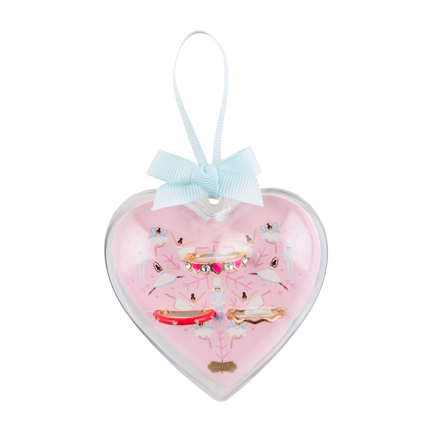 Christmas Ornament Ring Set Christmas Ornament Ring Set, Ornament Color: Pink