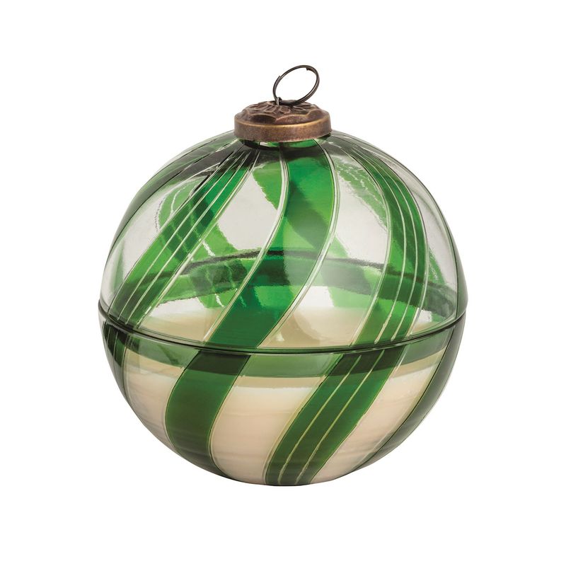 Christmas Glass Ornament Candle