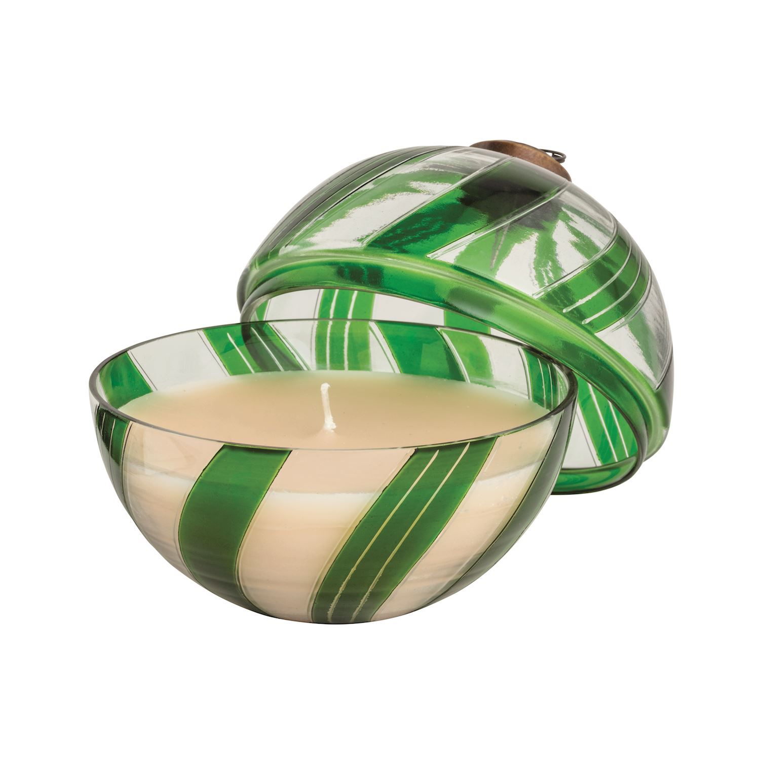 Christmas Glass Ornament Candle
