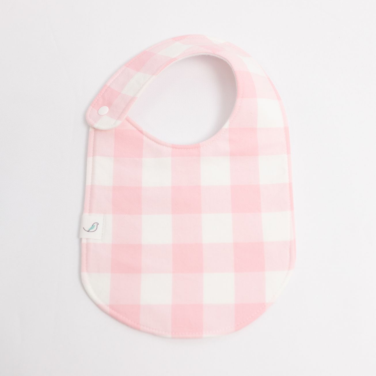 Baby Bib - Hemming Birds Brand Baby Bib - Hemming Birds Brand, Bib Pattern: Light Pink Gingham