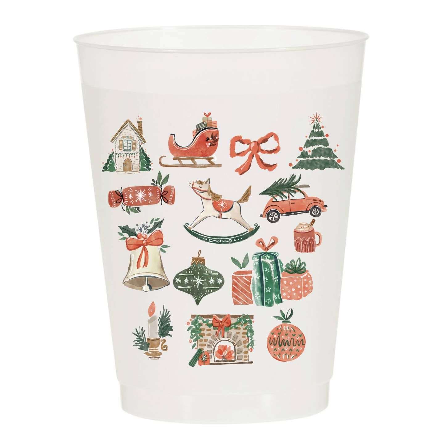 Frost Flex Cups - Christmas Theme, Frost Flex Cup Theme: Vintage