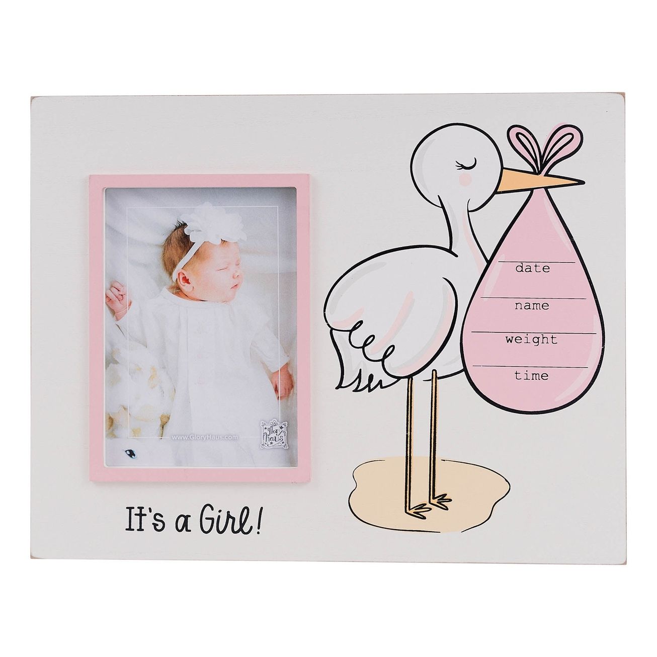Baby Stork Picture Frame