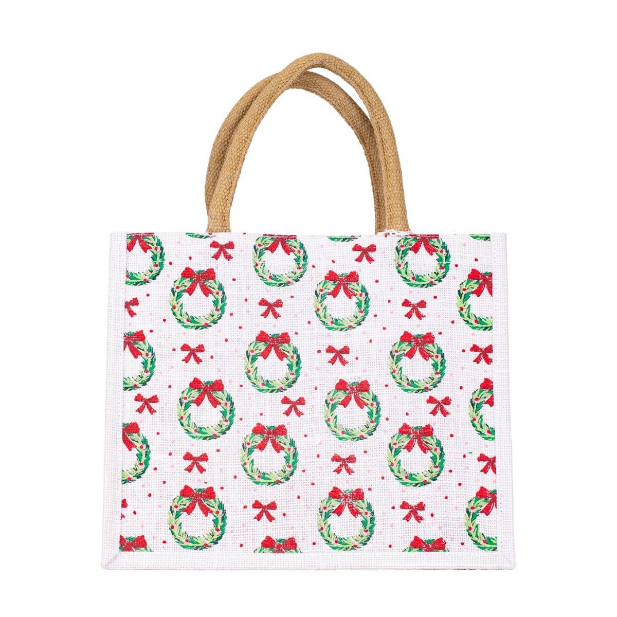 Christmas Tote - Medium Wreaths